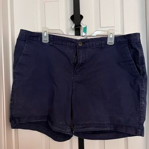 Navy 5” inseam shorts